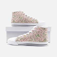 Load image into Gallery viewer, Beans in Pink -High Top Canvas Shoes
