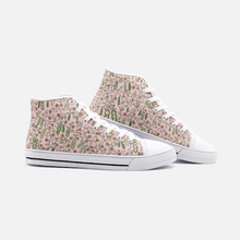 Load image into Gallery viewer, Beans in Pink -High Top Canvas Shoes
