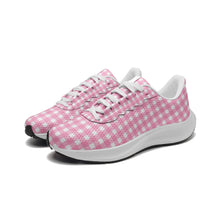 画像をギャラリービューアに読み込む, Pink checkers -Unisex Mesh Tech Performance Running Shoes
