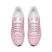 画像をギャラリービューアに読み込む, Pink checkers -Unisex Mesh Tech Performance Running Shoes
