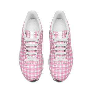 Pink checkers -Unisex Mesh Tech Performance Running Shoes