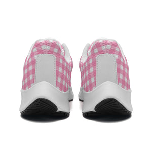 Pink checkers -Unisex Mesh Tech Performance Running Shoes