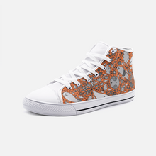 Load image into Gallery viewer, Dream in Orange -High Top Canvas Shoes
