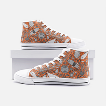 Load image into Gallery viewer, Dream in Orange -High Top Canvas Shoes
