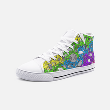 Load image into Gallery viewer, Dream in Rainbow -High Top Canvas Shoes
