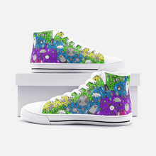 Load image into Gallery viewer, Dream in Rainbow -High Top Canvas Shoes
