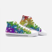 Load image into Gallery viewer, Dream in Rainbow -High Top Canvas Shoes
