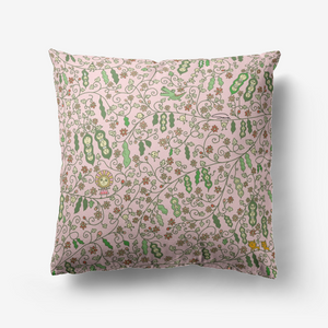 Beans in pink- Throw Pillow