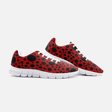 Load image into Gallery viewer, Red with Black dots -Athletic Sneakers
