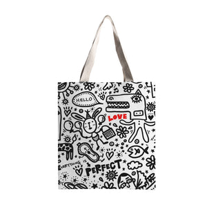 Everything is Perfect on white- Tote Bags