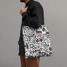 Load image into Gallery viewer, Everything is Perfect on white- Tote Bags
