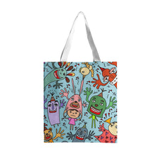 Load image into Gallery viewer, You are not Alone in blue -Tote Bags
