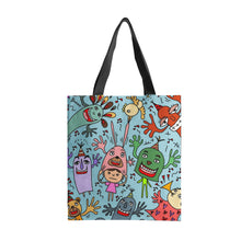 Load image into Gallery viewer, You are not Alone in blue -Tote Bags
