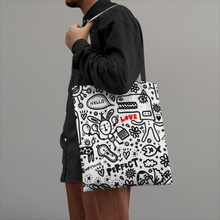 Load image into Gallery viewer, Everything is Perfect on white- Tote Bags
