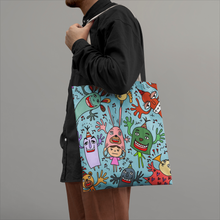 Load image into Gallery viewer, You are not Alone in blue -Tote Bags
