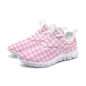 Pink checker -Unisex Lightweight Sneaker City Runner