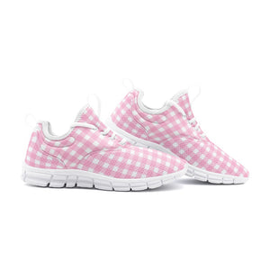 Pink checker -Unisex Lightweight Sneaker City Runner